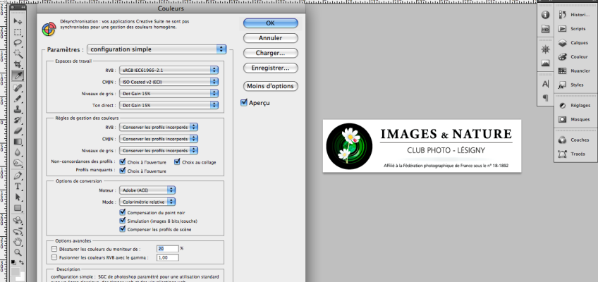 Paramétrage basique pour PS